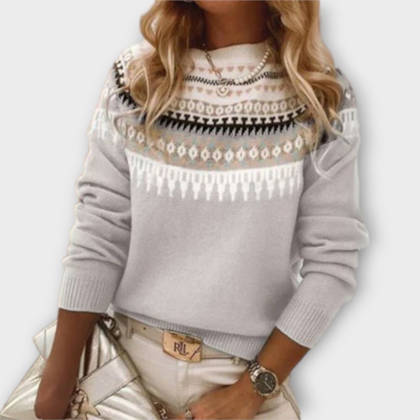 Pull femme à motif norvégien – chaleur et style