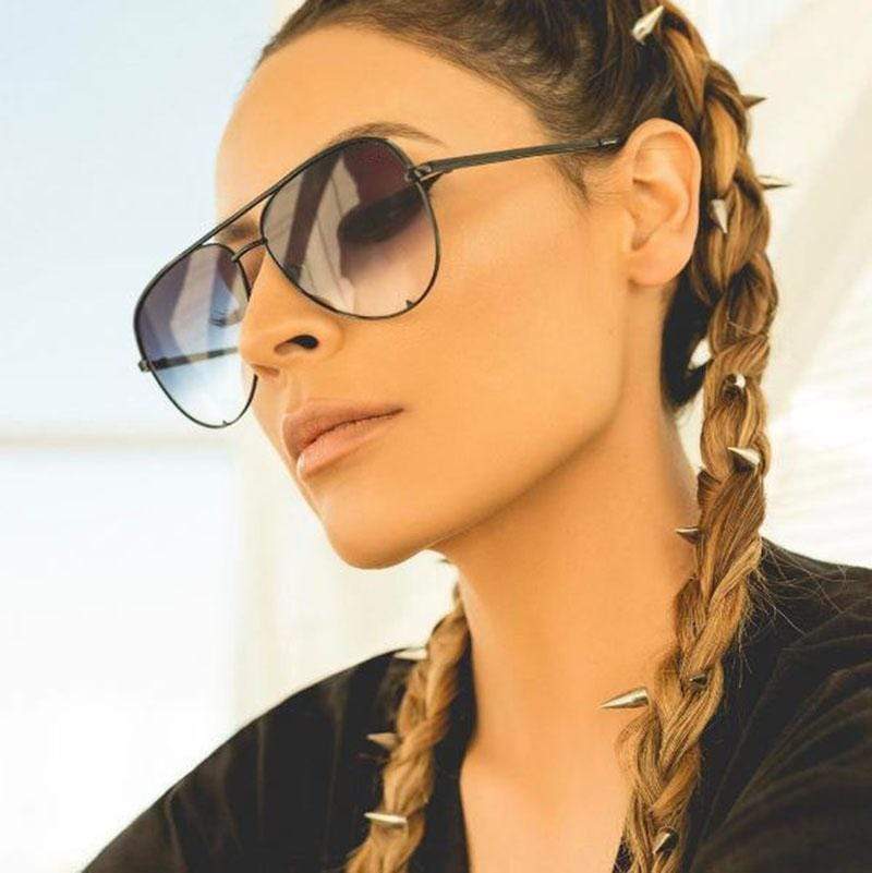 Designer Aviator Sonnenbrille für Damen