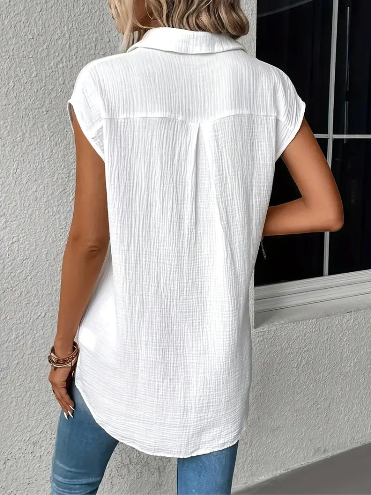 Elegante Ärmelose Bluse Damen