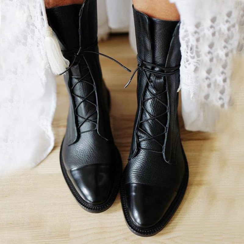 Elegante Stiefeletten Damen Schwarz
