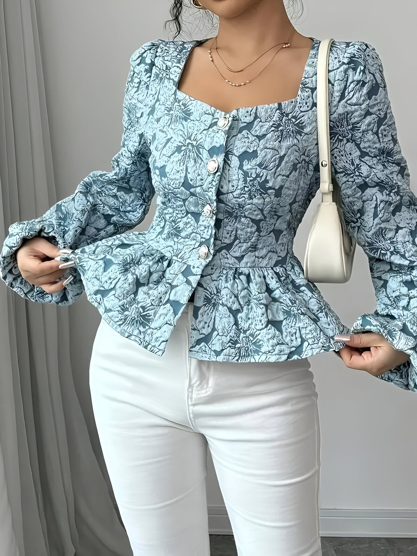 Elegantes Blumenoberteil Damen