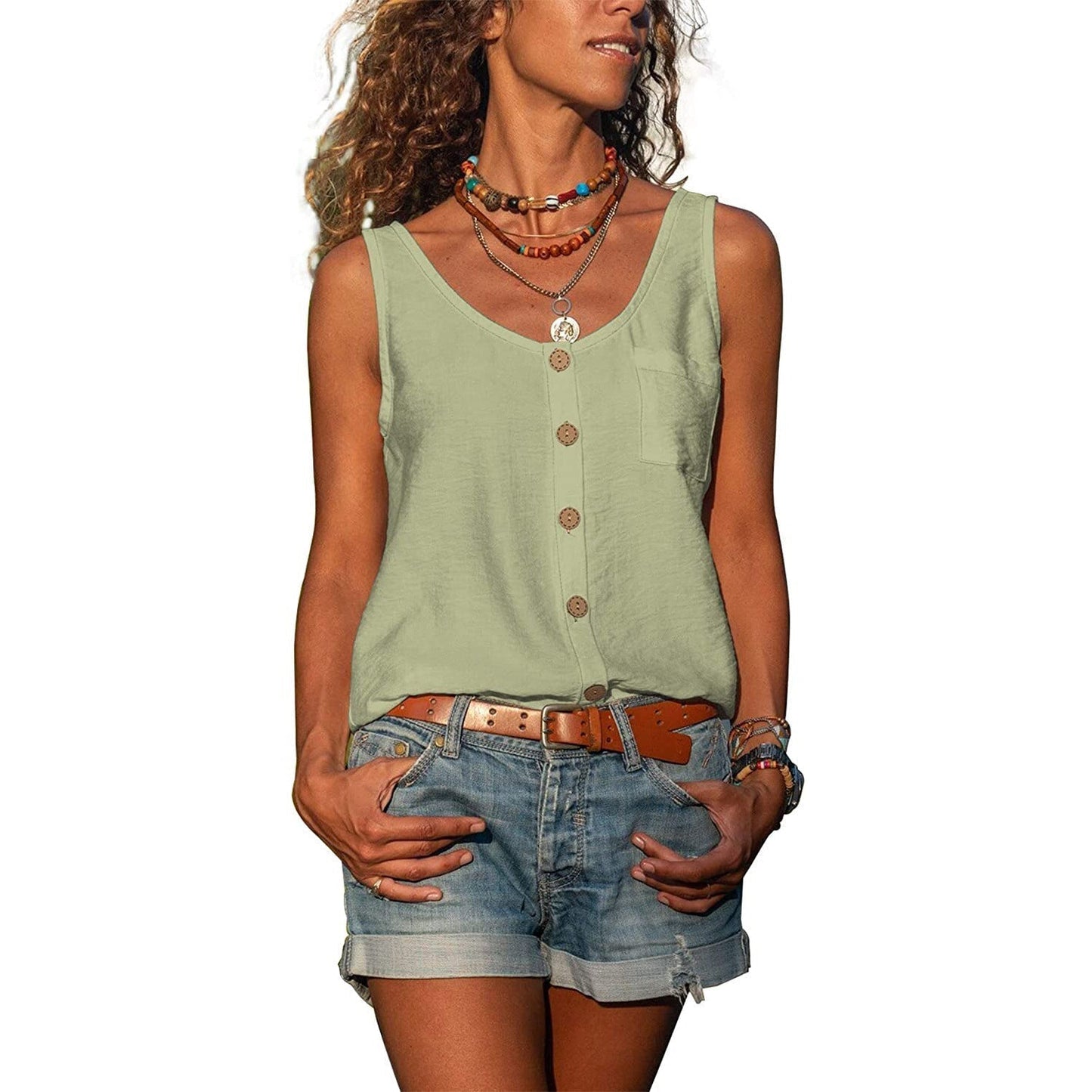 Elegantes Damen Tanktop Slim Fit