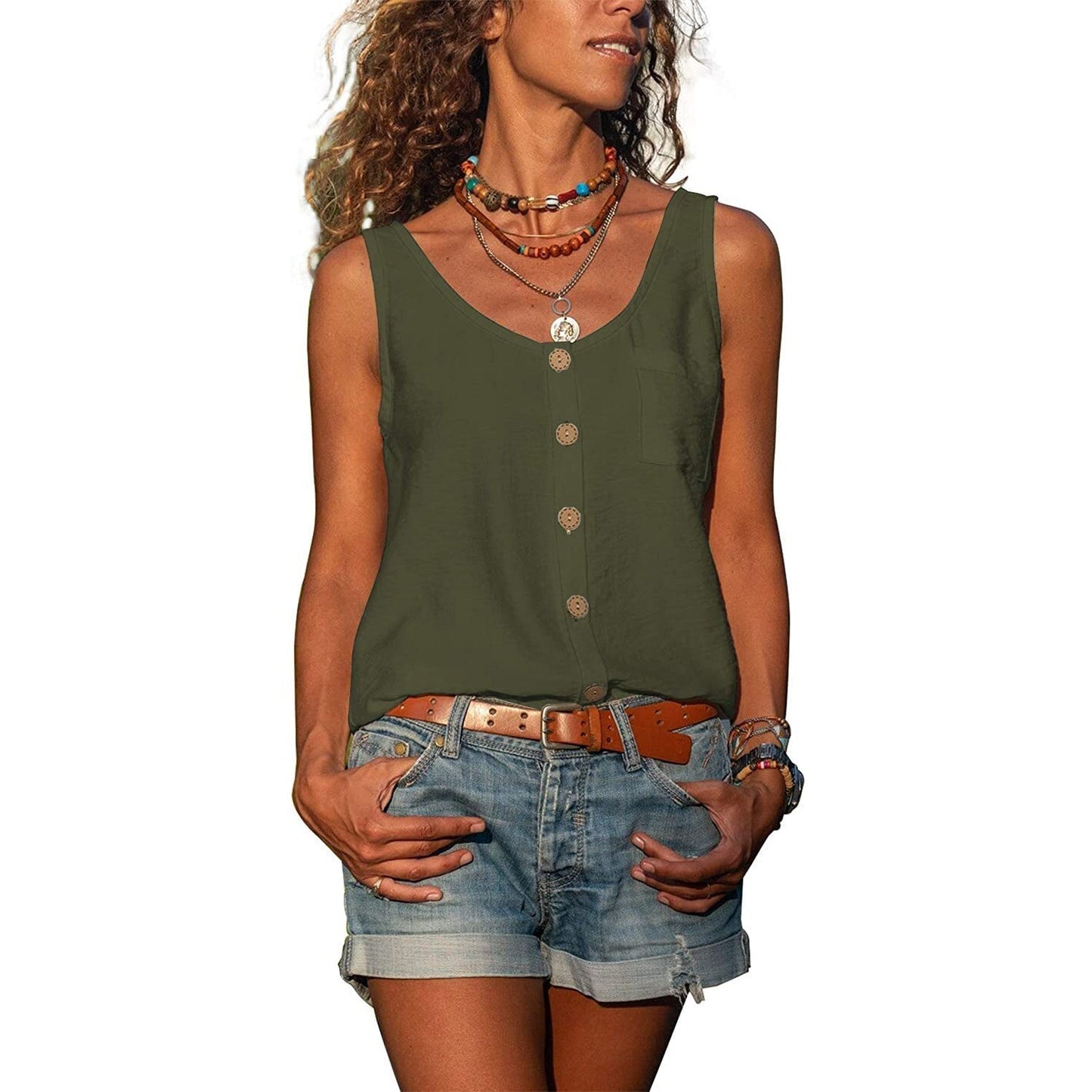 Elegantes Damen Tanktop Slim Fit