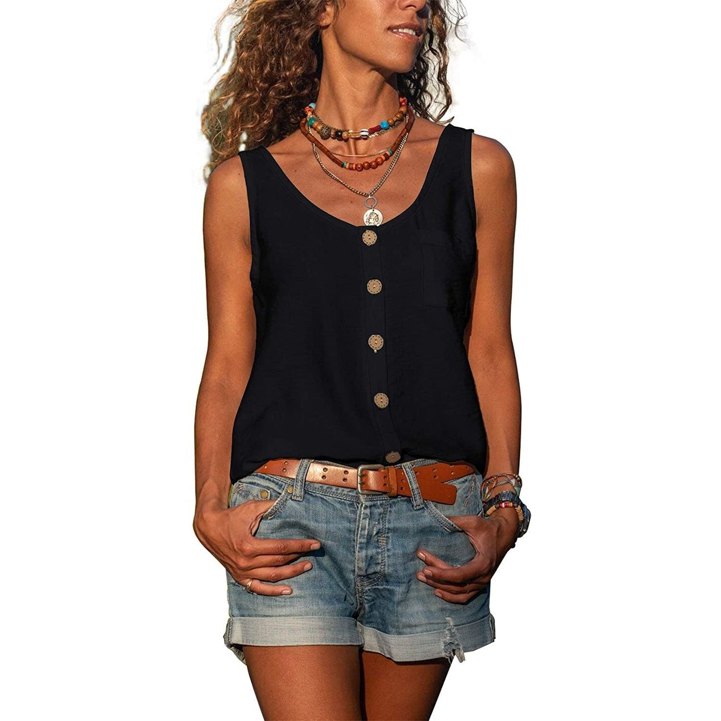 Elegantes Damen Tanktop Slim Fit