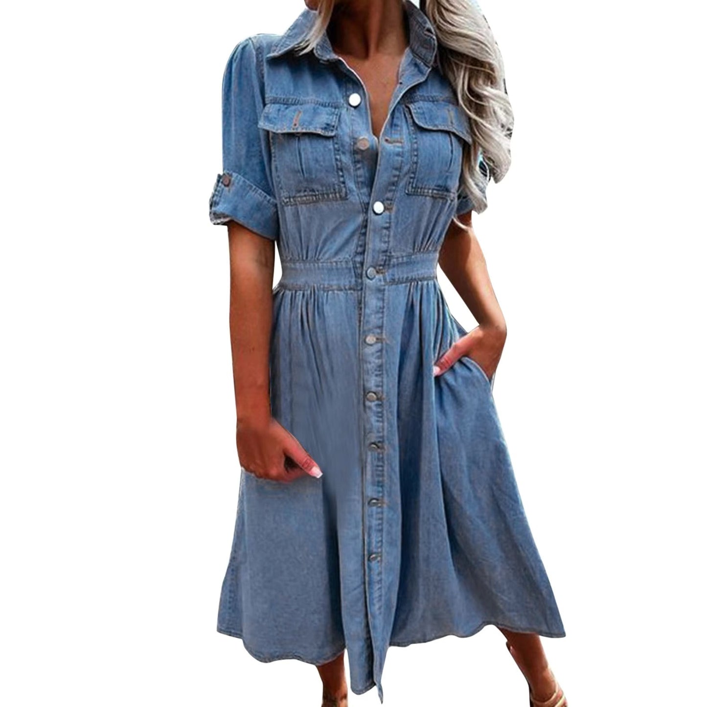 Elegantes Damenkleid Für Sommer
