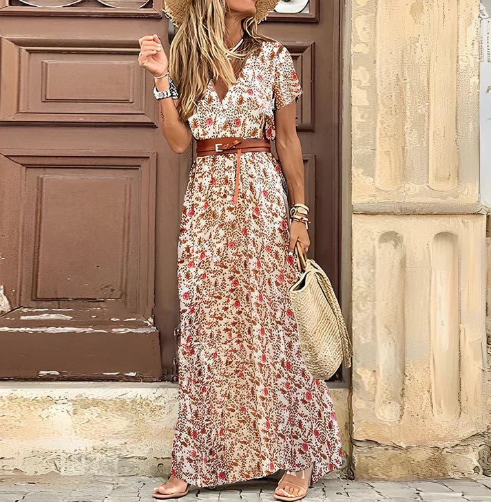 Elegantes Maxi Kleid mit Paisley