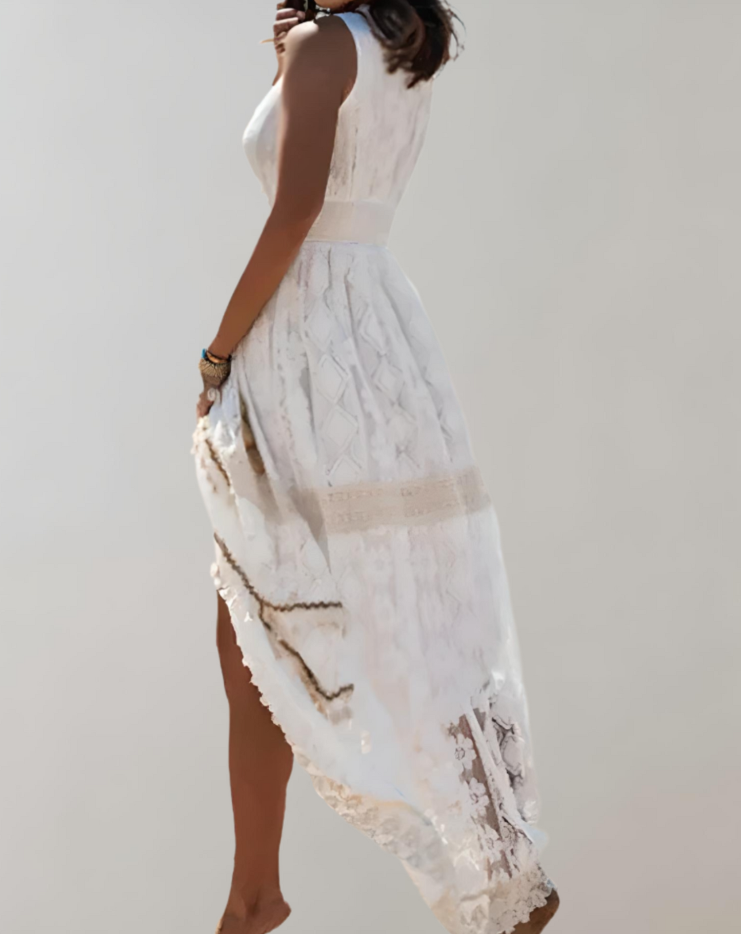 Elegantes Maxikleid mit Spitze