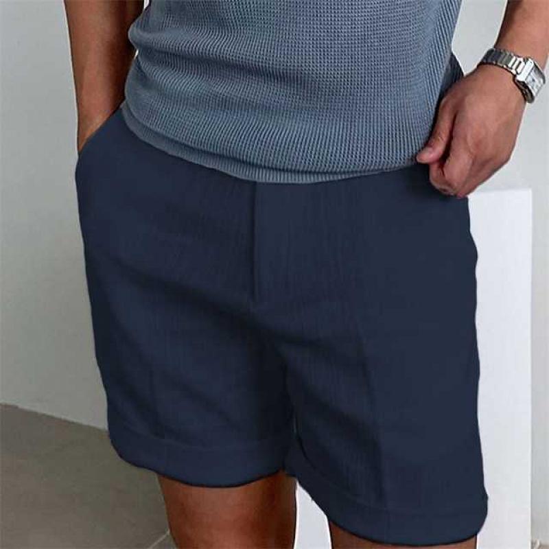 Entspannte Passform Herren Leinenshorts