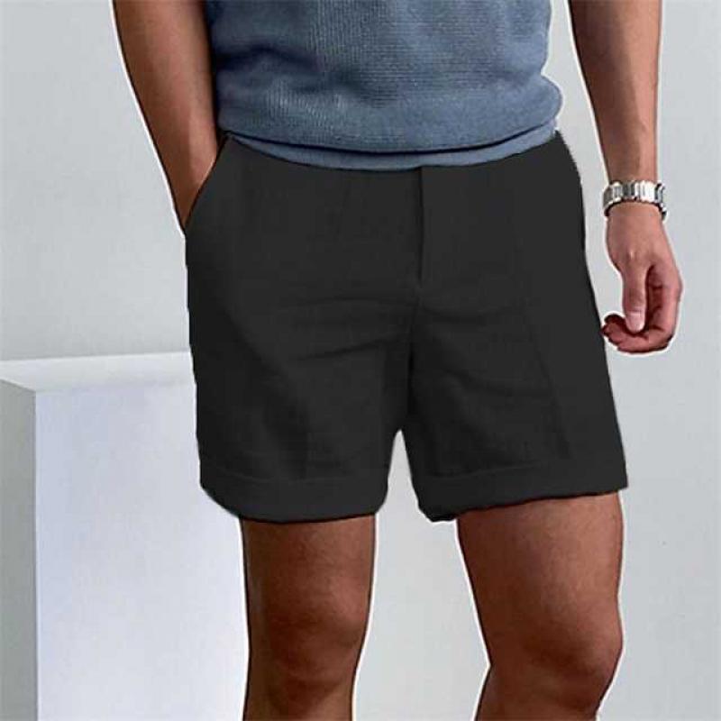 Entspannte Passform Herren Leinenshorts