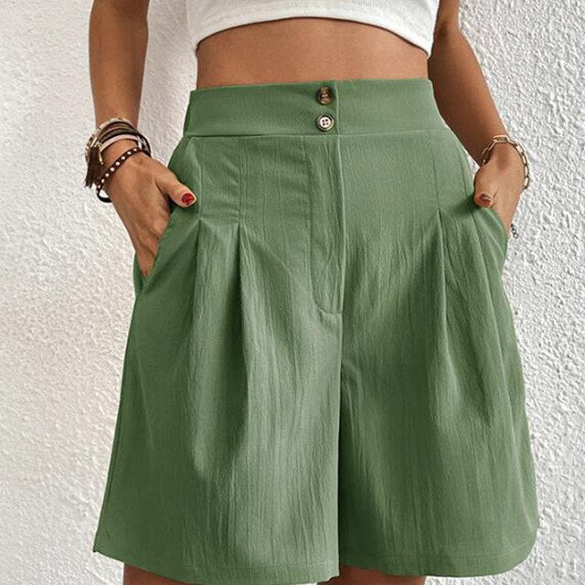 Frauen Kurze Hosen hoher Taille leicht - Komfort und Eleganz im Alltag