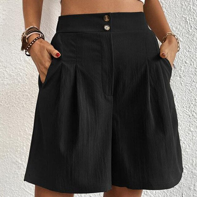 Frauen Kurze Hosen hoher Taille leicht - Komfort und Eleganz im Alltag