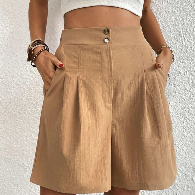 Frauen Kurze Hosen hoher Taille leicht - Komfort und Eleganz im Alltag
