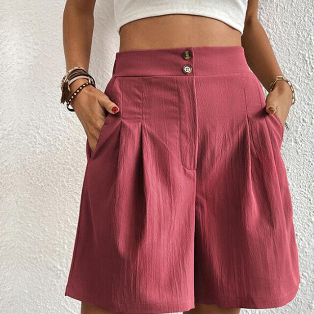 Frauen Kurze Hosen hoher Taille leicht - Komfort und Eleganz im Alltag