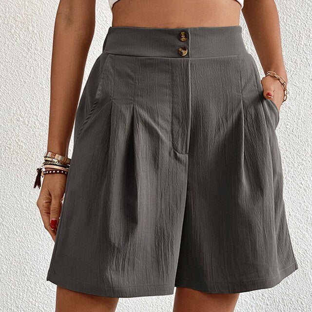 Frauen Kurze Hosen hoher Taille leicht - Komfort und Eleganz im Alltag