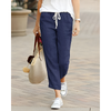 Frauenhose mit Spitze und lässiger Passform