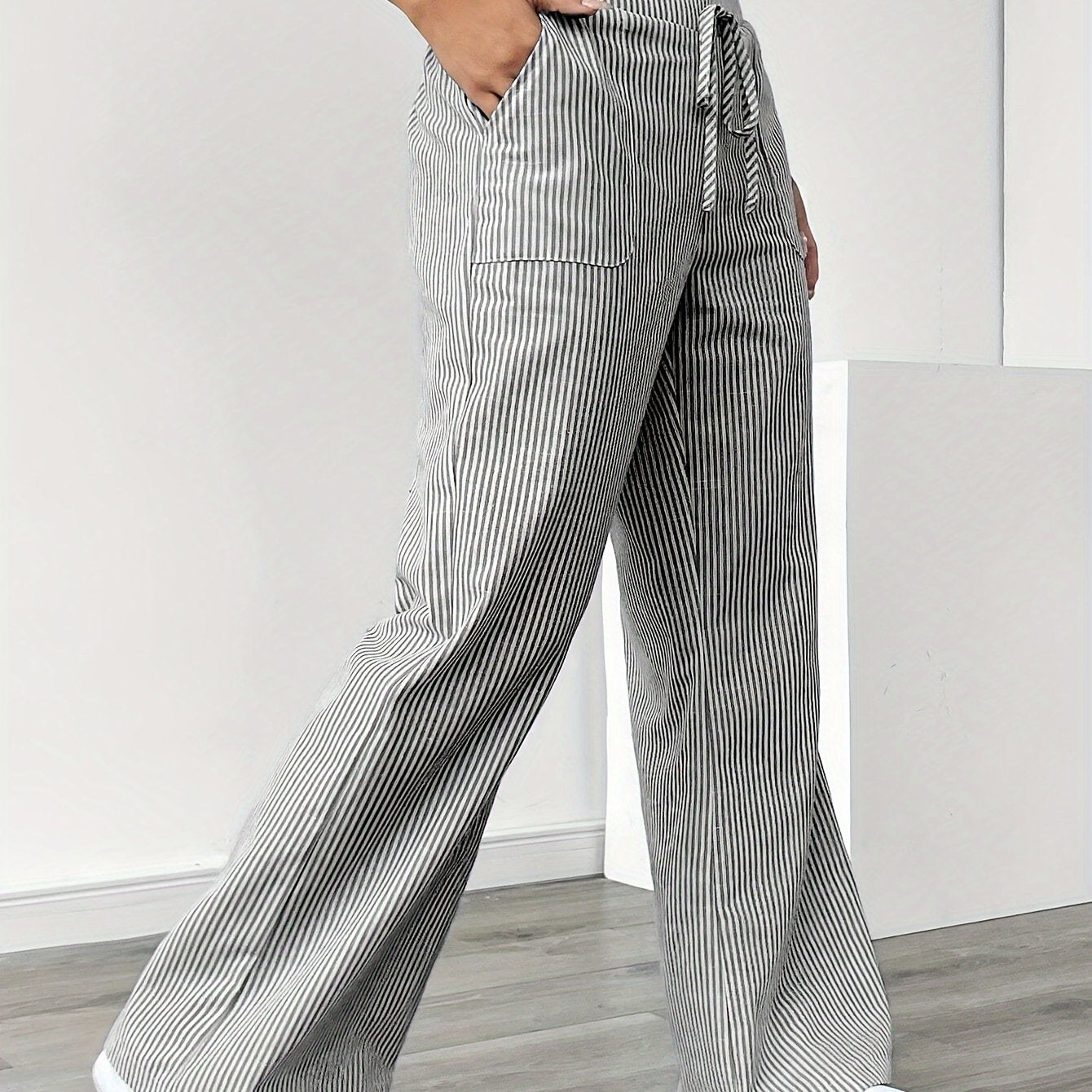 Gestreifte Damenhose | Luftige Eleganz für entspannte Sommertage | Theresa