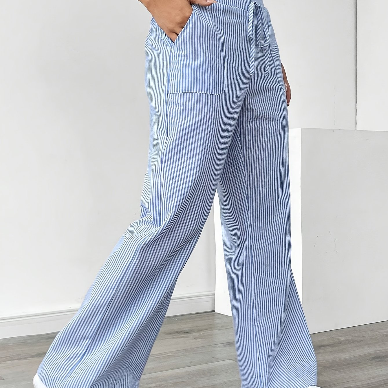 Gestreifte Damenhose | Luftige Eleganz für entspannte Sommertage | Theresa