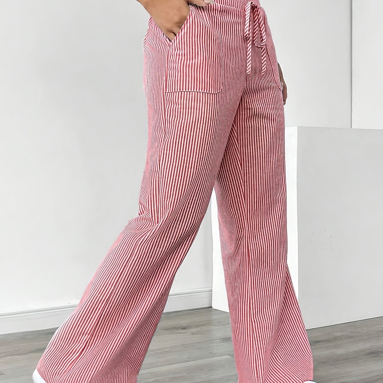 Gestreifte Damenhose | Luftige Eleganz für entspannte Sommertage | Theresa