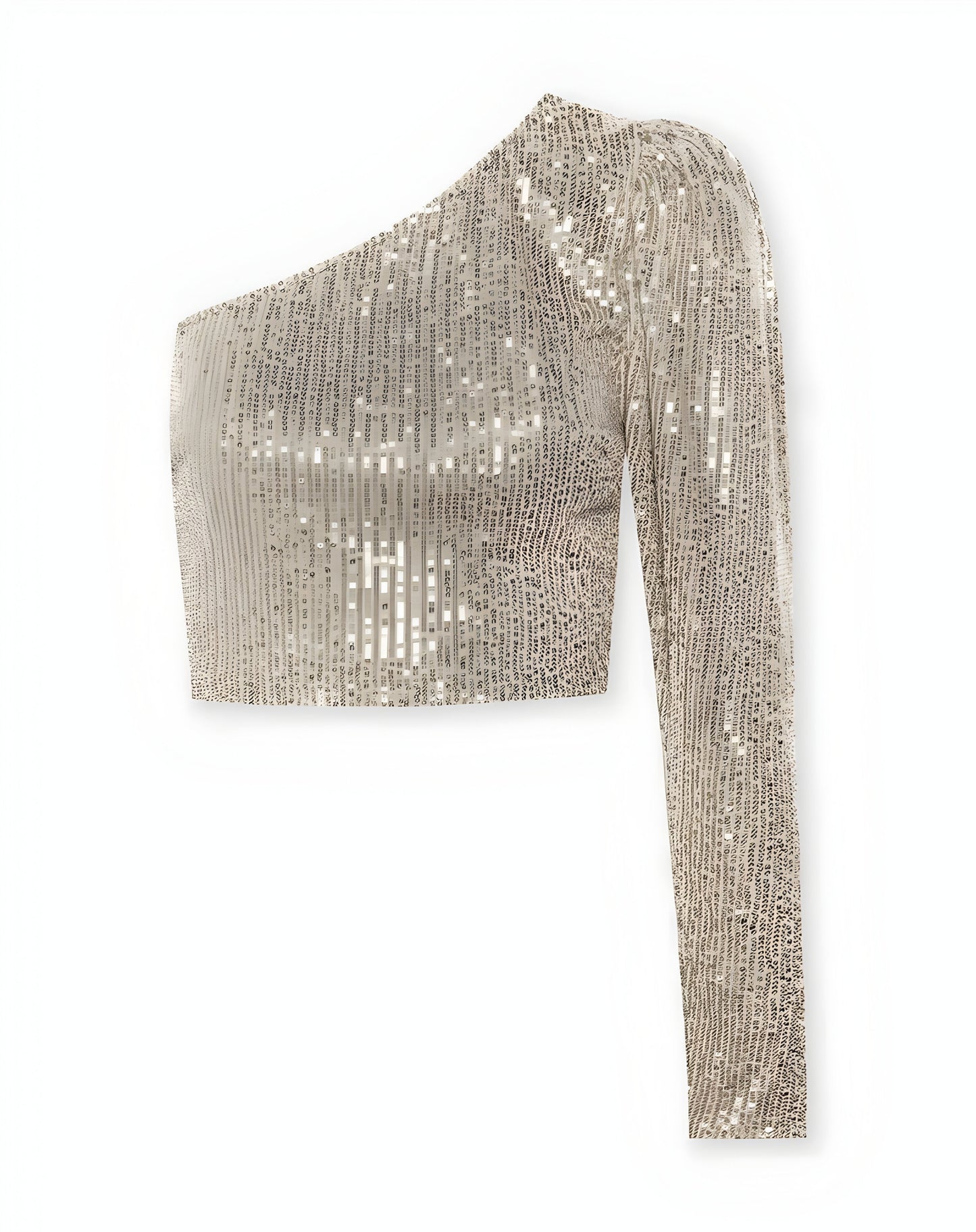 Glamouröses Schultertop Schwarz Gold