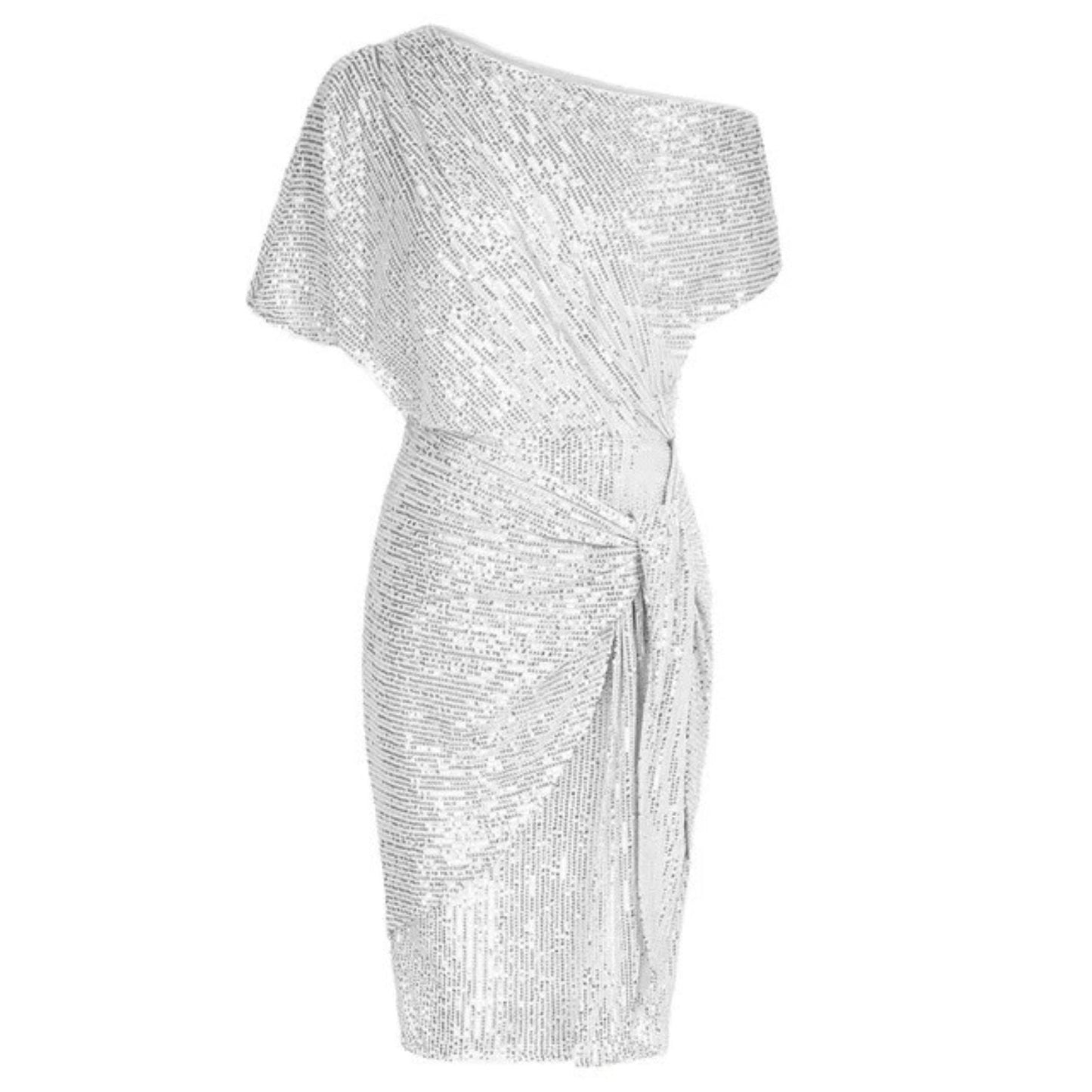 Glitzerndes One-Shoulder-Kleid – Eleganz für besondere Anlässe