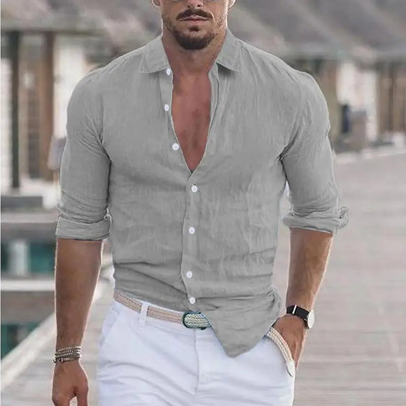 Herenhemd Zachary Komfortabel Sommer