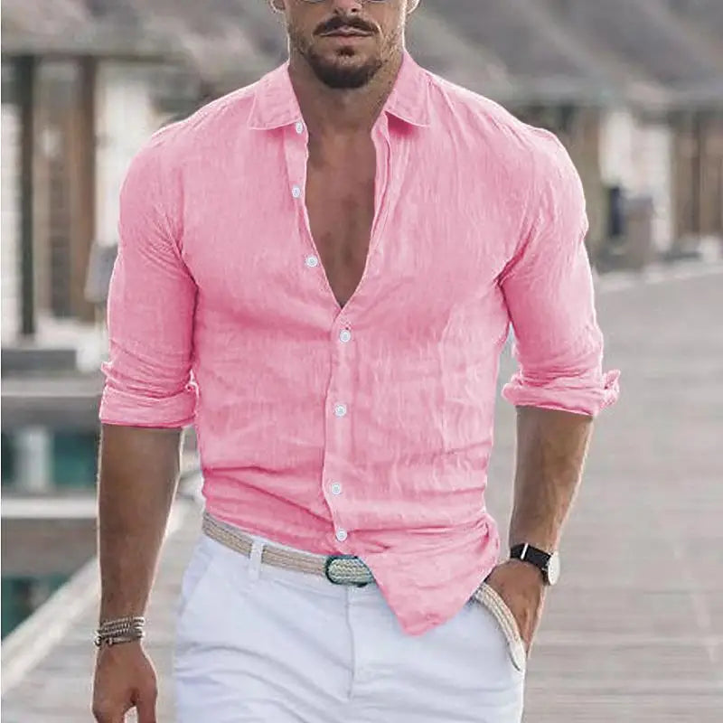 Herenhemd Zachary Komfortabel Sommer