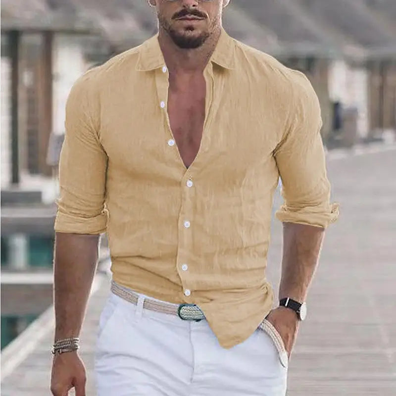 Herenhemd Zachary Komfortabel Sommer