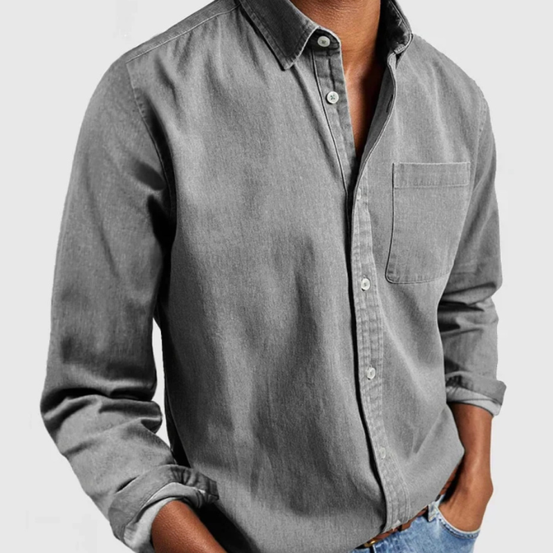 Herren Denim-Hemd – Zeitloser Stil für Alltag und Frühling