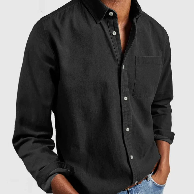 Herren Denim-Hemd – Zeitloser Stil für Alltag und Frühling