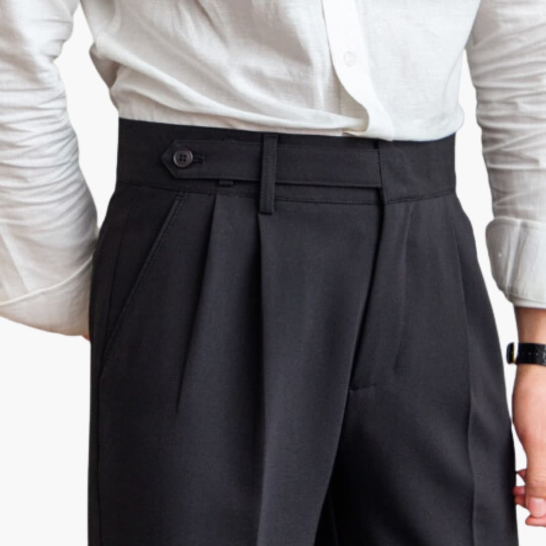 Herren Falten Sie Hosen für elegantes Design