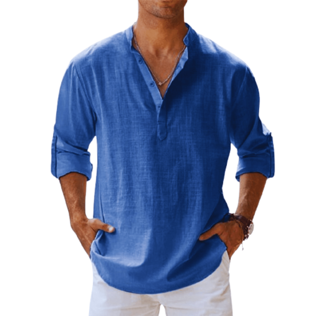 Herren Hemd – Lässiger Komfort im Henley-Stil