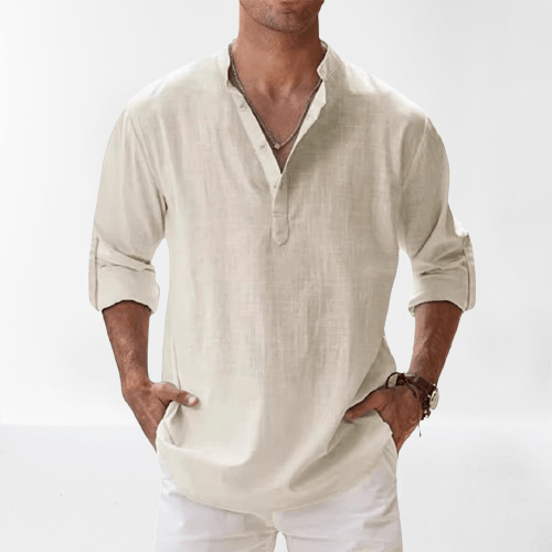Herren Hemd – Lässiger Komfort im Henley-Stil