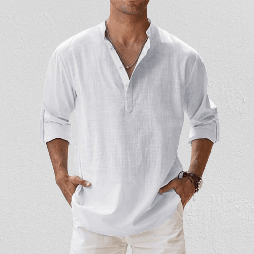 Herren Hemd – Lässiger Komfort im Henley-Stil