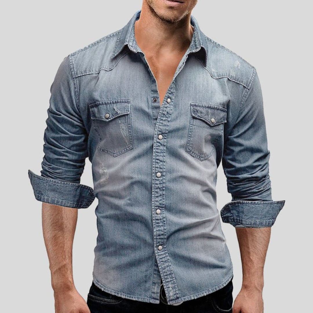 Herren Hemd – Langarm, Warm Lässig