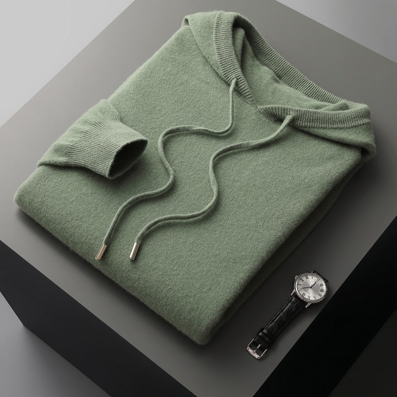 Herren-Kapuzenpullover aus Feinstrick – Minimalistischer und eleganter Hoodie für jeden Anlass2