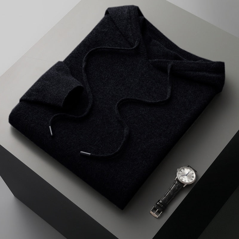 Herren-Kapuzenpullover aus Feinstrick – Minimalistischer und eleganter Hoodie für jeden Anlass1