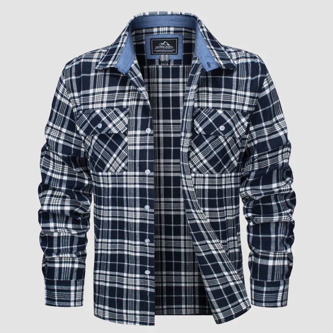 Herren Langarmhemd mit Klassischem Design und Modernem Schnitt