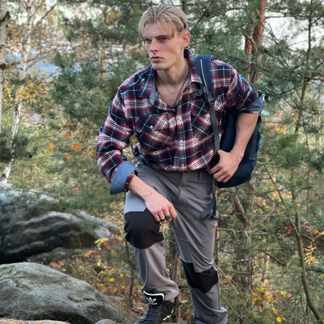 Herren Langarmhemd mit Klassischem Design und Modernem Schnitt