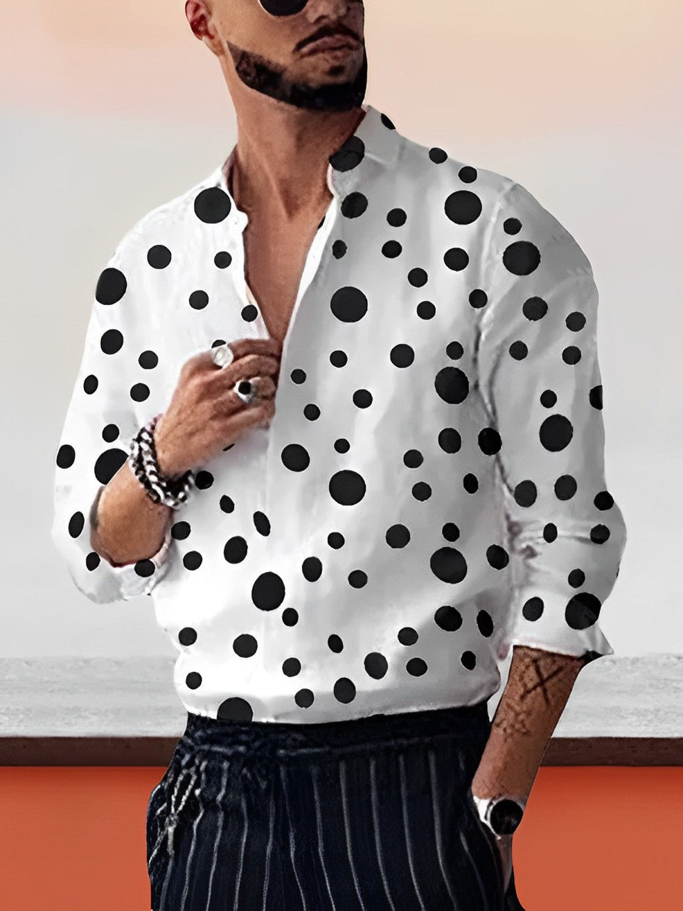 Herren Malte Polka Hemd – Klassisches Muster mit modernem Flair