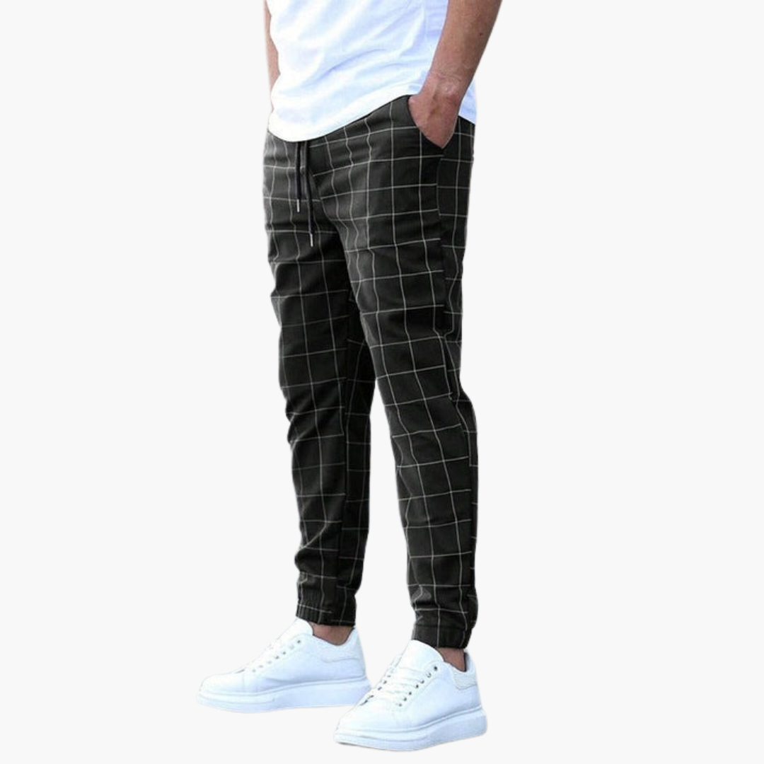 Herren Moderne karierte Hosen