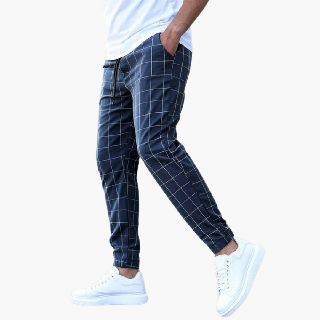 Herren Moderne karierte Hosen