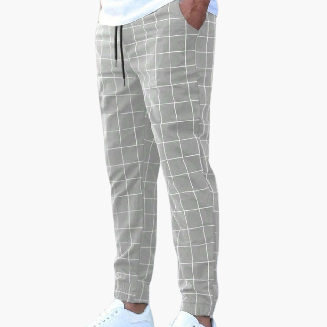 Herren Moderne karierte Hosen