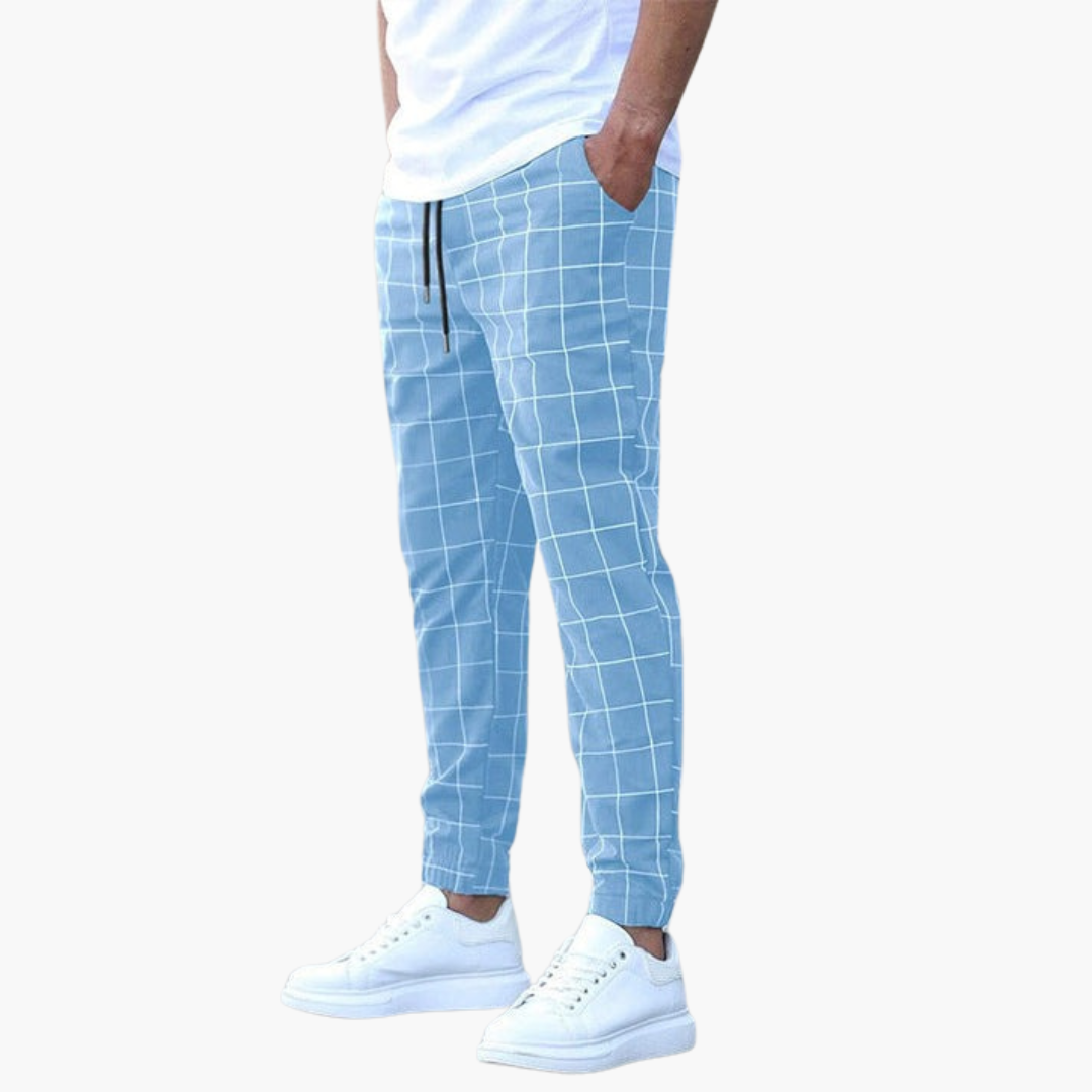 Herren Moderne karierte Hosen