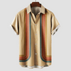Herren Retro Kurzarmhemd