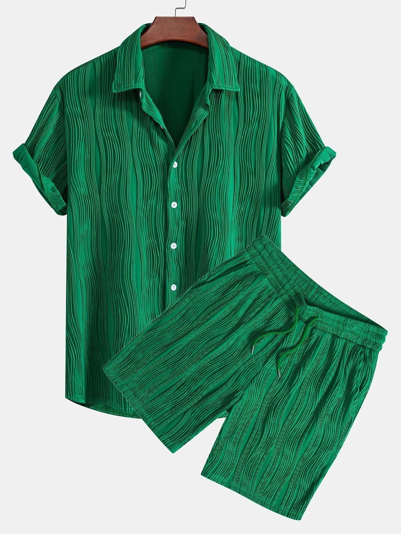 Herren Set – Strukturiertes Sommerdesign für stilvolle Tage