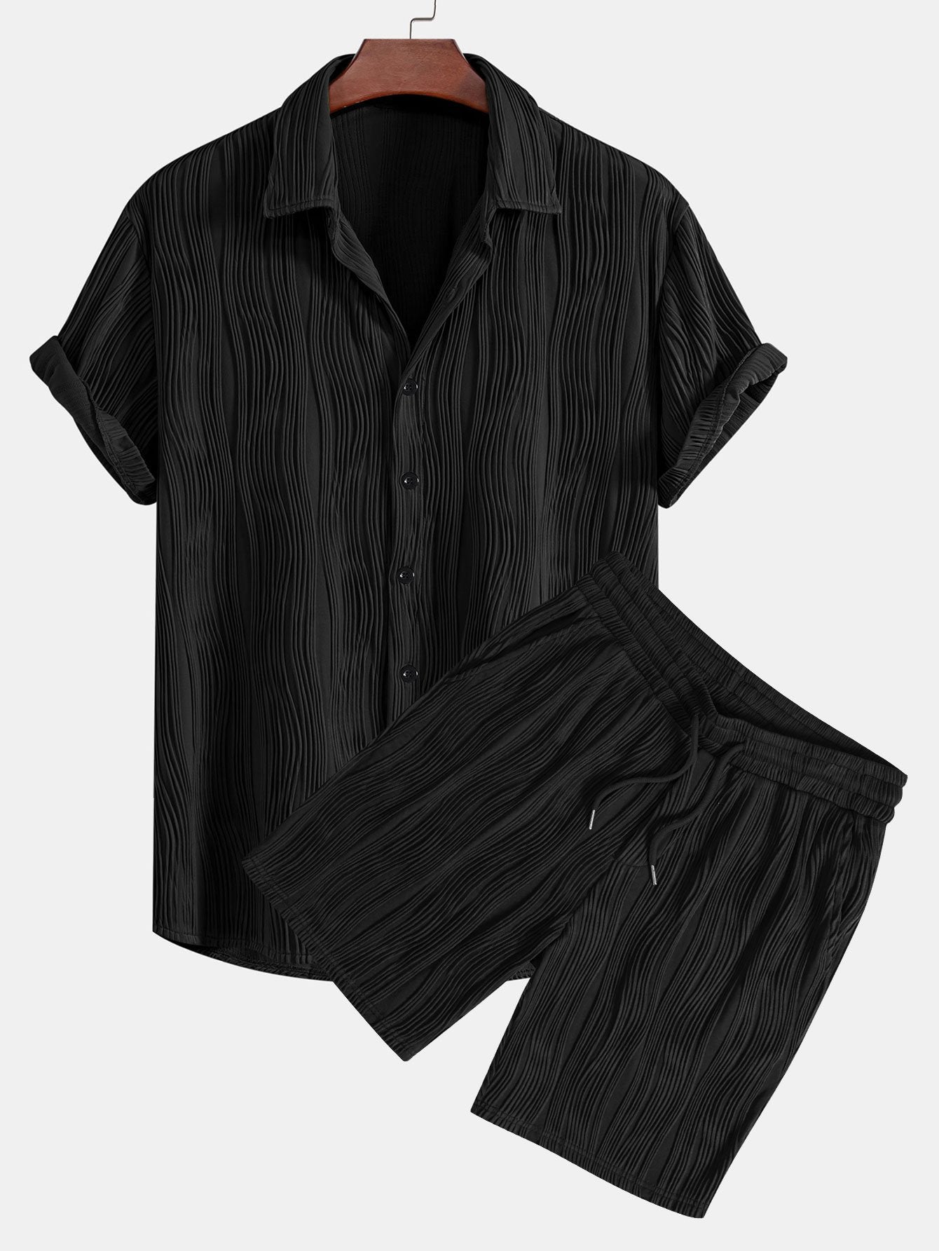 Herren Set – Strukturiertes Sommerdesign für stilvolle Tage