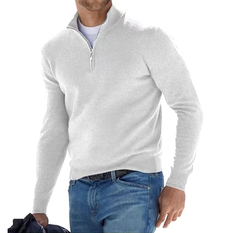 Herren Strickpullover mit halbem Reißverschluss – Klassisch und vielseitig für Freizeit und Business7