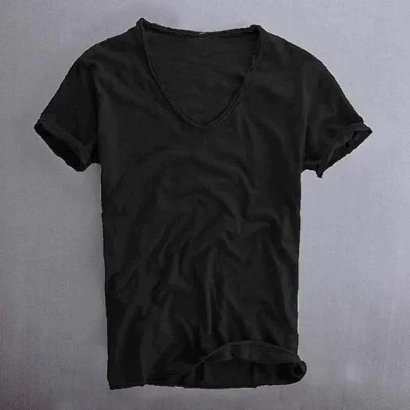 Herren V-Ausschnitt T-Shirt – Bequemer Klassiker für jeden Tag