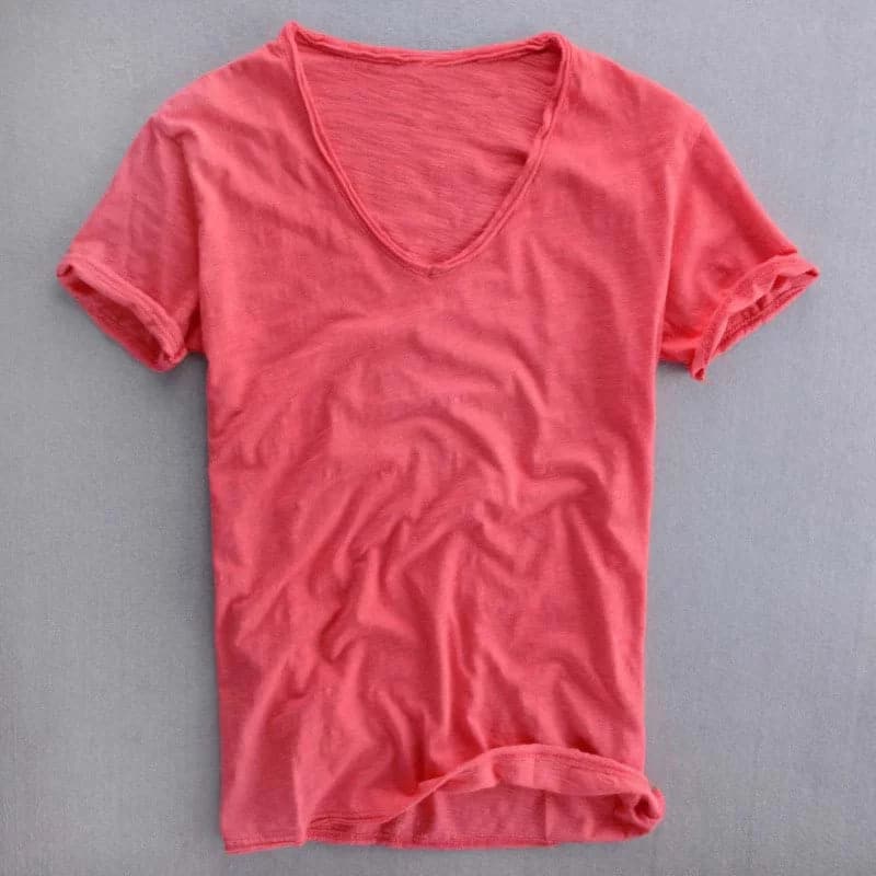 Herren V-Ausschnitt T-Shirt – Bequemer Klassiker für jeden Tag