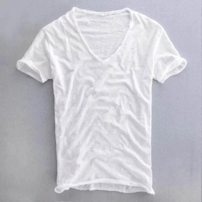 Herren V-Ausschnitt T-Shirt – Bequemer Klassiker für jeden Tag
